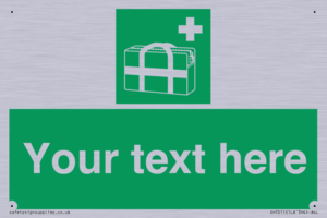 Custom sign safe condition Medical grab bag